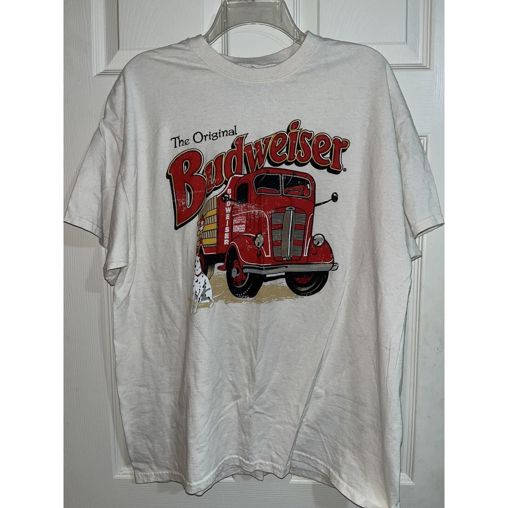 Brew City The Original Budweiser Cream T-shirt size XL brew city truck - Picture 2 of 5